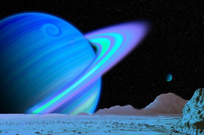 Uranus, studiat în premieră în spectrul infraroşu. Noi detalii despre misterioasele aurore şi bizarul câmp magnetic al acestei planete / Foto: Pixabay