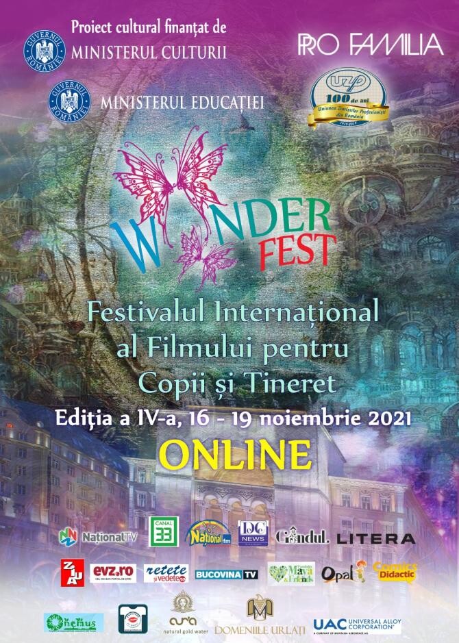 WonderFest 2021: Un juriu format din 176 de elevi va premia cele mai reușite filme pentru copii  