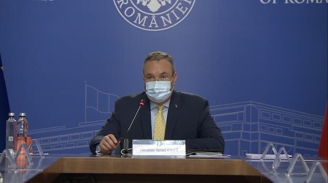 foto captură video/ Nicolae Ciucă, ședință de Guvern- 10 decembrie