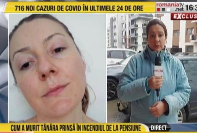 Detalii cutremurătoare în cazul femeii carbonizate din pensiunea de la Cluj. De ce nu s-a putut salva. Greșeala care i-a fost fatală / Foto: Captură video România Tv
