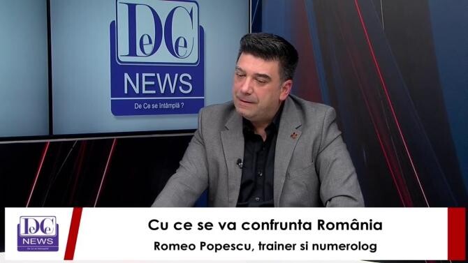 Numerologul Romeo Popescu este invitatul de joi al lui Răzvan Dumitrescu la DC News și DC News TV.