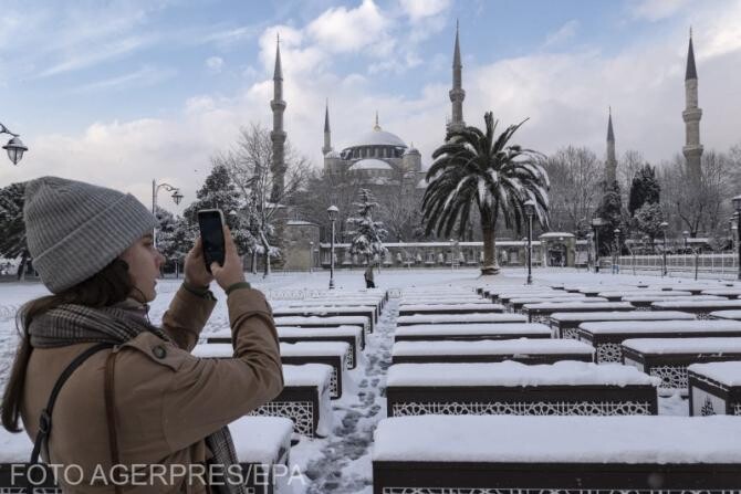 Zăpadă în Istanbul, 24-25 ianuarie 2022