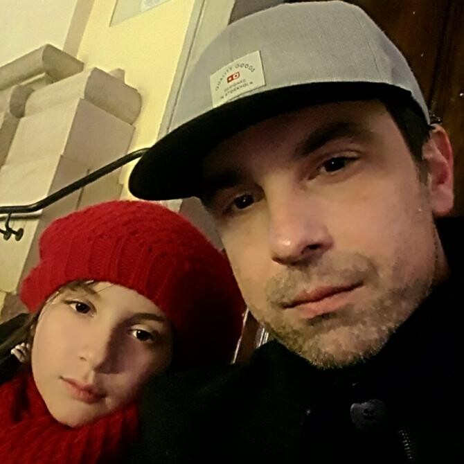 Alexandru Papadopol şi fiica lui, Ruxi / Foto: Facebook, Alexandru Papadopol