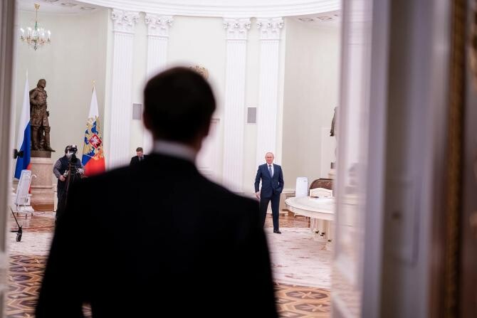 Vladimir Putin, discuție telefonică cu Emmanuel Macron / Foto: Facebook Emmanuel Macron