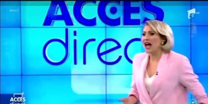 Femeia care a atacat-o pe Mirela Vaida la Acces Direct, condamnată. Va munci la Consiliului Local Iași sau la Spitalul Clinic de Recuperare / Foto: Captură video Antena 1
