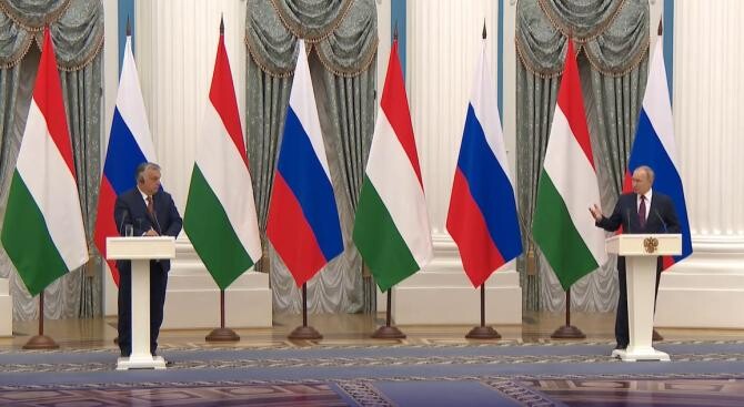 Întâlnire Putin - Orban. Liderul de la Kremlin spune că propunerile de securitate ale Rusiei sunt „ignorate” de Occident  /  Sursă foto: Facebook Viktor Orban