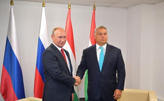 Viktor Orban face scut comun cu Putin. Ungaria nu va trimite trupe sau armament în Ucraina şi nici nu va autoriza ca teritoriul său să fie tranzitat de arme letale. Sursă foto: Kremlin