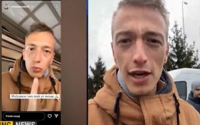 Vlogger român, mărturii din Ucraina: "Oameni cu arme pe stradă. E haos în mintea mea". Cosmin, un alt român, caută o mașină pentru a-și repatria familia / Foto: Captură video Realitatea Plus