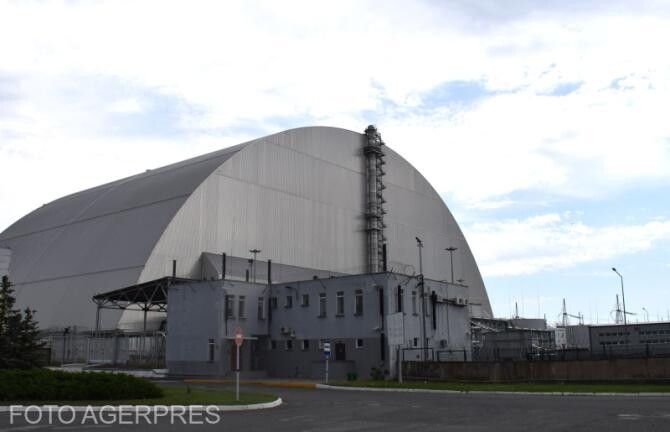Imagine cu Centrala Nucleara de la Cernobil, Ucraina.
