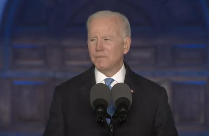 Joe Biden dă vina pe invazia Ucrainei de către Rusia pentru creșterea prețului gazului / foto captură video/ Joe Biden, Polonia