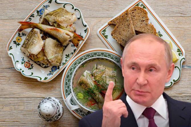 Vladimir Putin has a strict diet based on fruits, cheeses, fish and teas 