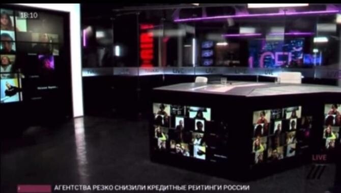 Angajații unei televiziuni din Rusia, DEMISIE „in corpore”, live. Platoul știrilor a rămas gol  / Foto: Captură video Twitter