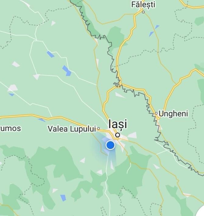 De ce Iașiul are un avantaj geografic în cazul unui atac inamic. Generalul Vasile Roman: Am văzut cu toţii scenariul în Ucraina / Foto: Captură Google Maps