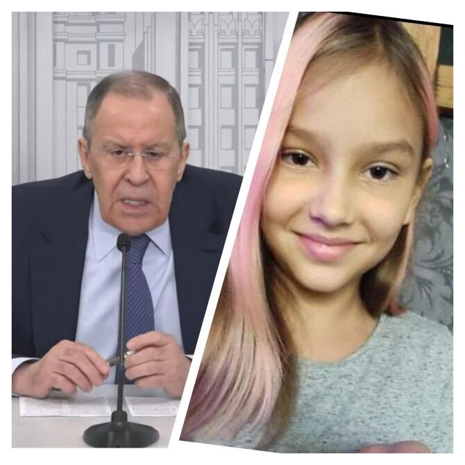 Lavrov, întrebat de o junalistă despre moartea Polinei, fetița din Ucraina împușcată de ruși alături de părinții și frații ei. "Aveți o fiică, cum dormiți noaptea?" / Foto: Captură video / Facebook