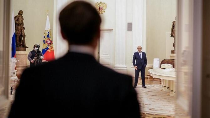 Vladimir Putin, nouă discuție telefonică cu Emmanuel Macron / Foto: Twitter Emmanuel Macron