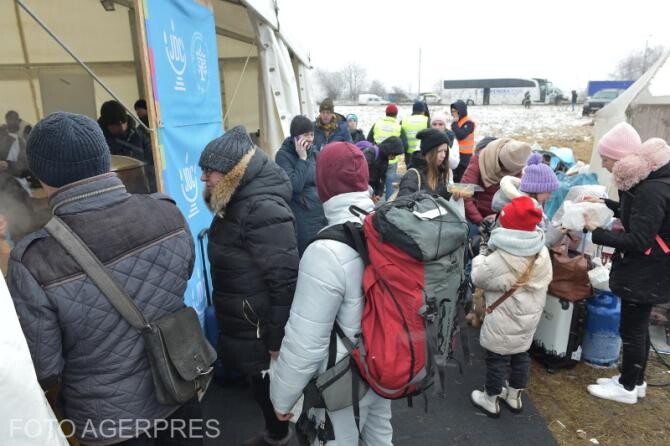 Siret: Refugiați din Ucraina, la punctul de sprijin