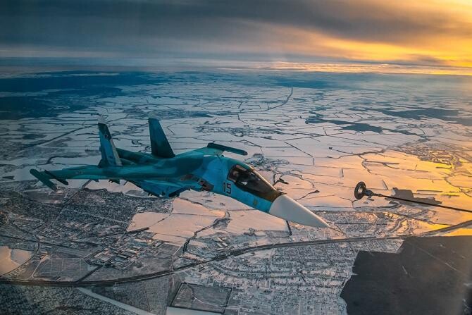 Su-34, sursă foto: Ministerul Apărării de la Moscova via DefenseRomania