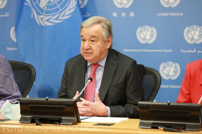 Secretarul general al ONU, Antonio Guterres 