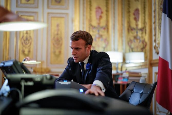Macron, discuție telefonică cu Zelensky despre perspectivele aderării Ucrainei la UE / Foto: Facebook Emmanuel Macron