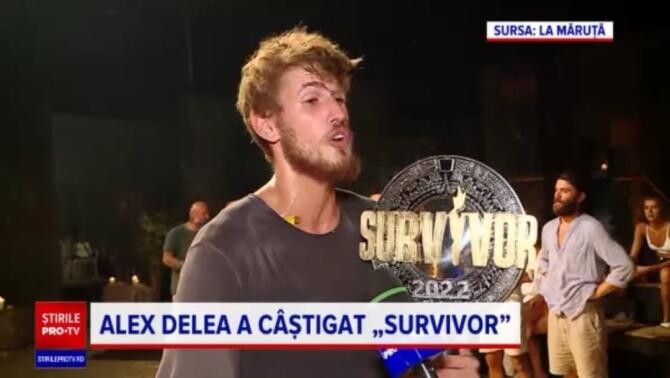 Câștigătorul Survivor România 2022. Lucruri pe care nu le știai despre Alex Delea / Foto: Captură video Pro Tv