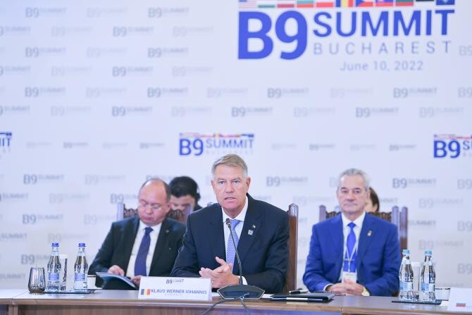 Președintele Klaus Iohannis, la Summitul B9 de la București. Sursă foto: Administrația Prezidențială