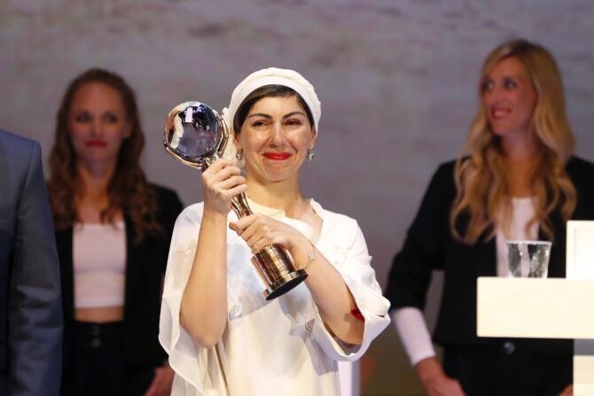 Câștigătoarea Globului de cristal, cineasta iraniană Sadaf Foroughi (Foto: Servis Festival Karlovy Vary)