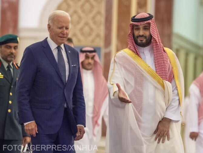 Președintele SUA, Joe Biden, alături de prințul moștenitor, Mohammed bin Salman