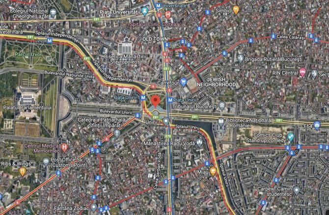 foto Google Maps/ Restricții de circulație în weekend în București