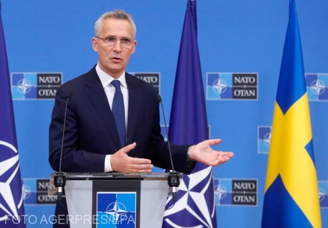 Jens Stoltenberg, secretarul general al NATO/ foto Agerpres
