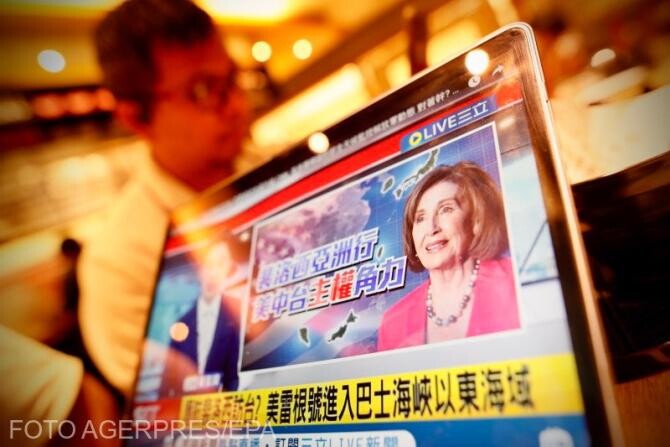 Taiwan: Avionul lui Nancy Pelosi bate recordul pe un site de urmărire a zborurilor - Foto Agerpres