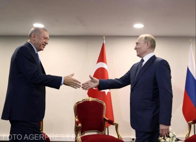  Erdogan, către Putin: Turcia ar putea fi un facilitator în problema centralei nucleare Zaporojie - Foto Agerpres