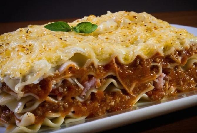 Soft lasagna.  It is very good and easy to make.  And a child can handle it.  Source - pixabay.com
