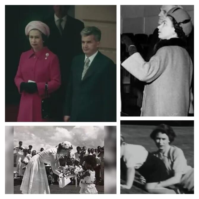 Lucruri pe care nu le știai despre Regina Elisabeta a II-a. Garda sa de corp a rupt tăcerea. Suverana s-a ascuns într-un tufiș când l-a văzut pe Ceaușescu / Foto: Colaj capturi video Realitatea Plus