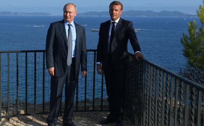 Macron i-a cerut lui Putin să oprească "operațiunea" din Ucraina / Foto: Kremlin.ru