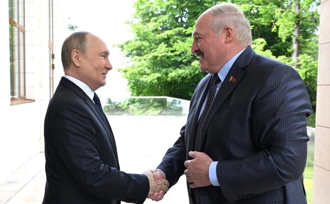 Putin și Lukașenko spun că Occidentul ar trebui să respecte Rusia și Belarus. "Fără aceasta, nu vom vorbi deloc cu ei" / Foto: Kremlin.ru