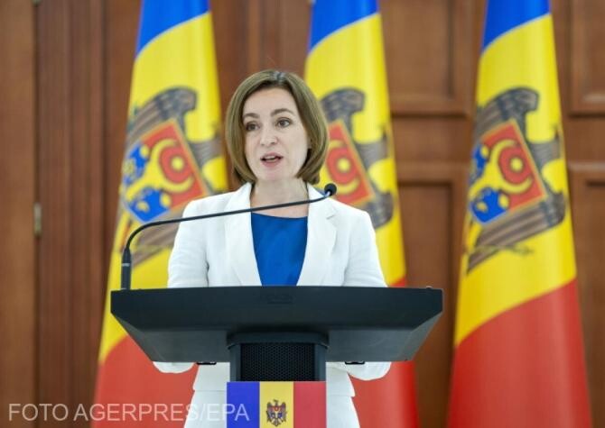Reacţia Maiei Sandu la declaraţiile lui Lavrov: Rusia destabilizează Republica Moldova - Foto Agerpres