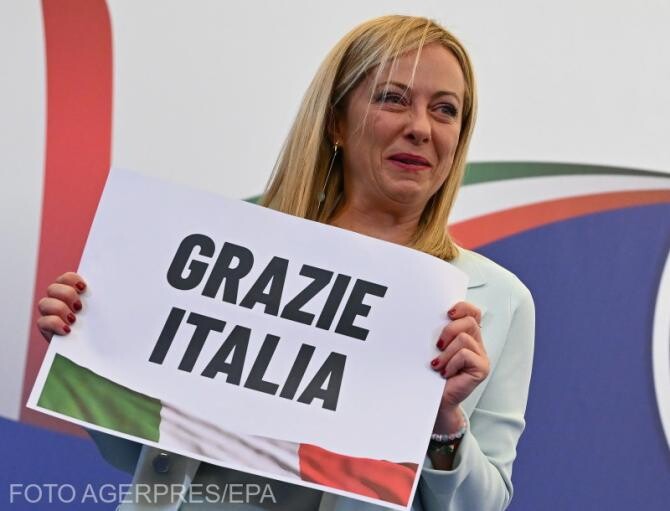 Premierul Italiei, Georgia Meloni. Sursa Agerpres.