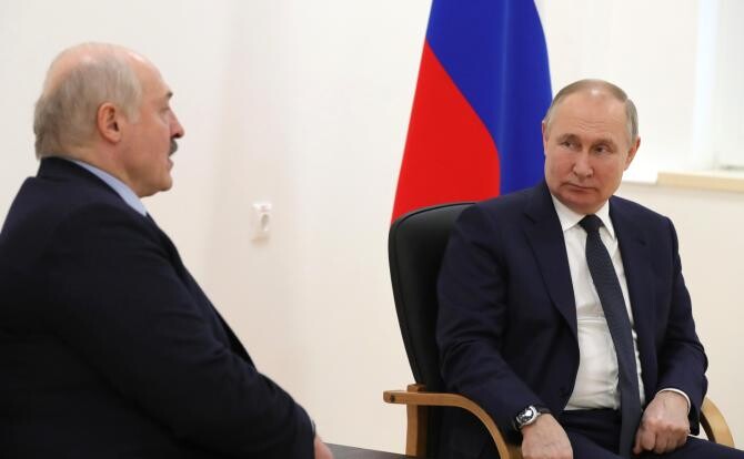 Lukașenko intră în război? El și Putin au convenit să desfășoare un grup comun de trupe militare și acuza Ucraina că vrea să atace Belarus / Foto: Kremlin.ru