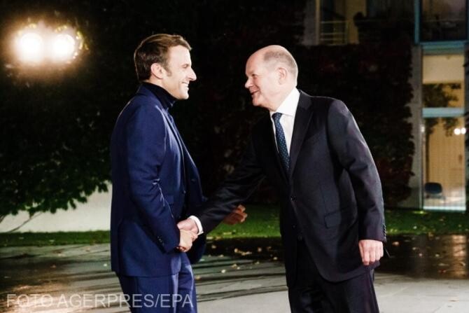 Macron şi Scholz vor încerca să relanseze miercuri motorul franco-german 