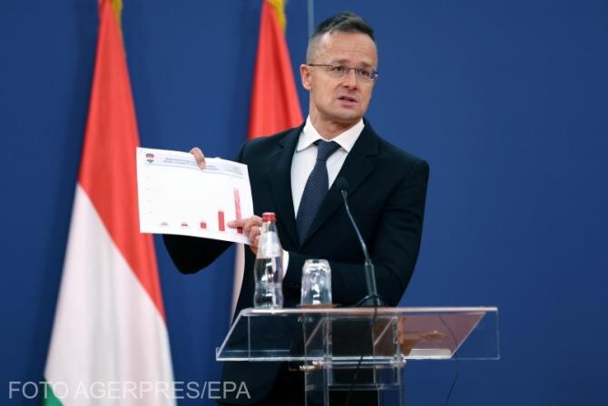 Ministrul de Externe ungar, Peter Szijjarto. Sursa foto: Agerpres