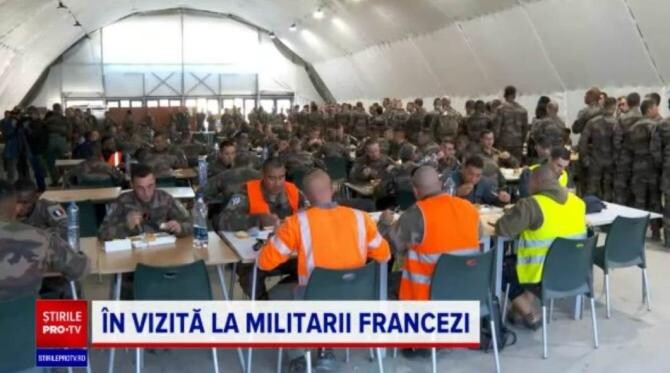 Cât de "rău" o duc, de fapt, militarii francezi de la baza Cincu. "E mult mai bine decât ne așteptăm" / Foto: Captură video Pro Tv