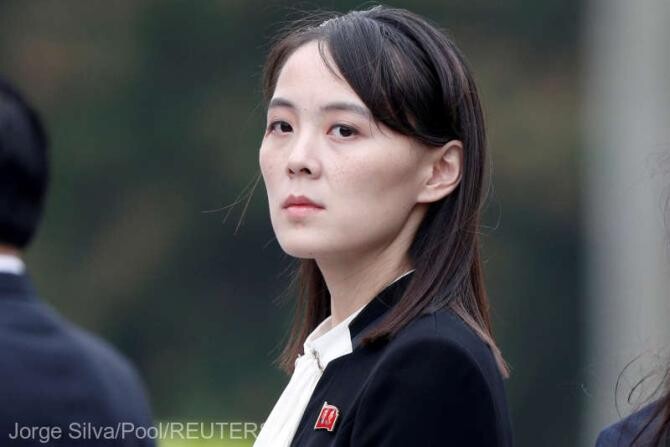 Kim Yo Jong, sora liderului Nord Coreean. Sursa Agerpres