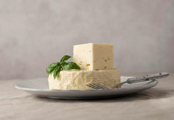 Brânză de casă, preparată dintr-un litru de lapte, este delicioasă, gustoasă și cremoasă.JPG