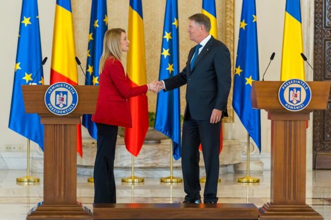 Preşedintele Parlamentului European: Voi lupta ca România să se alăture Schengen în 2023 / Foto: Facebook Roberta Metsola