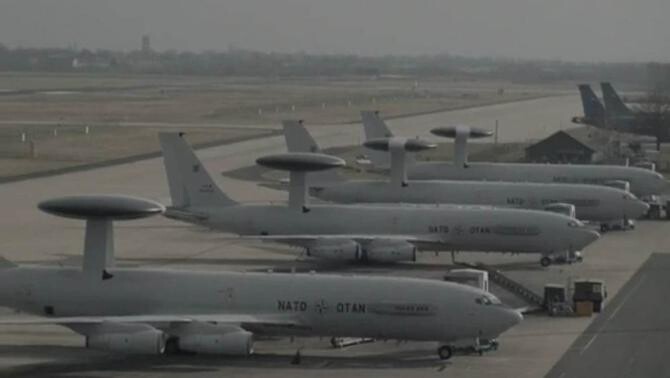 Presa din Rusia: NATO trimite aeronave AWACS în România pentru a urmări Forțele Aeriene Ruse / Foto: Captură video Youtube Murphy