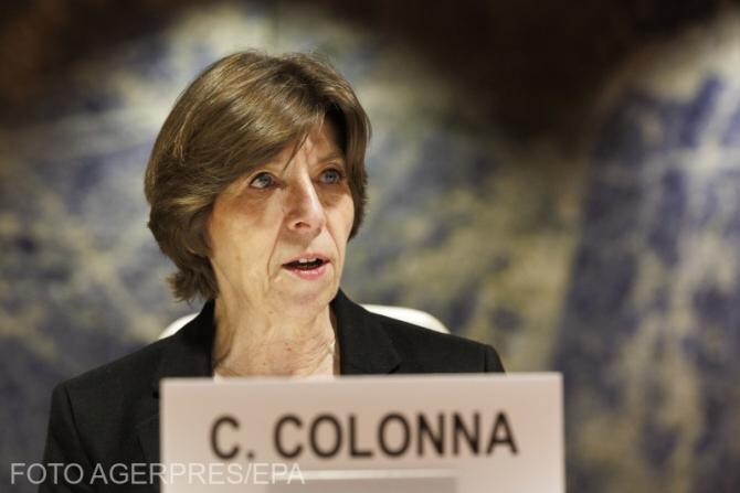 ministrul francez al Afacerilor Externe, Catherine Colonna. Sursa Agerpres