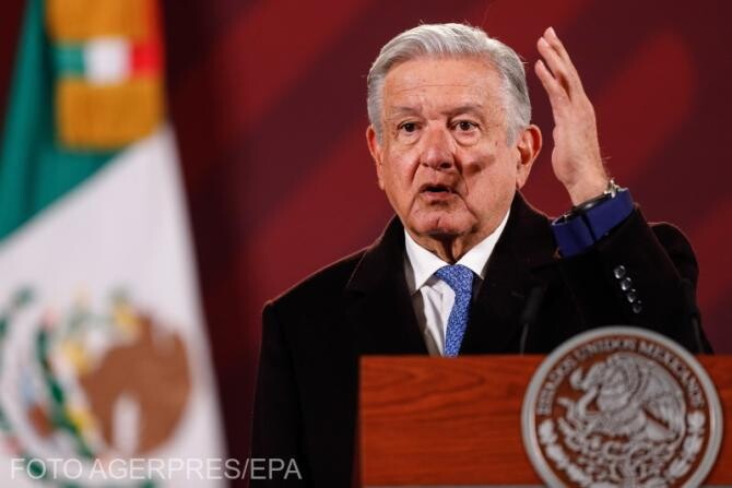 Președintele Mexicului, Andrés Manuel López Obrador. Sursa Agerpres