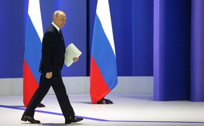 Vladimir Putin și-a explicat decizia de a suspenda participarea Rusiei la tratatul cu SUA privind armele nucleare / Foto: Kremlin.ru