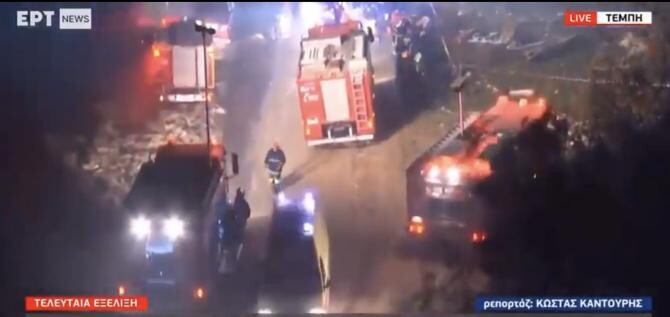 captură video/ Accident Atena - Salonic/ Grecia