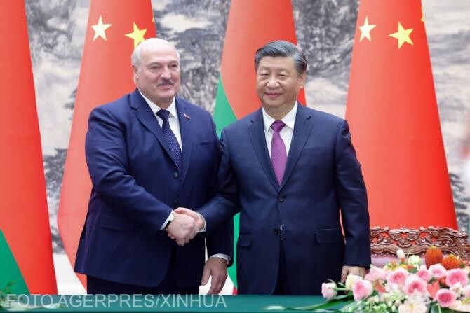Xi Jinping şi Lukaşenko cer pace 'cât mai curând posibil' în Ucraina - Foto Agerpres